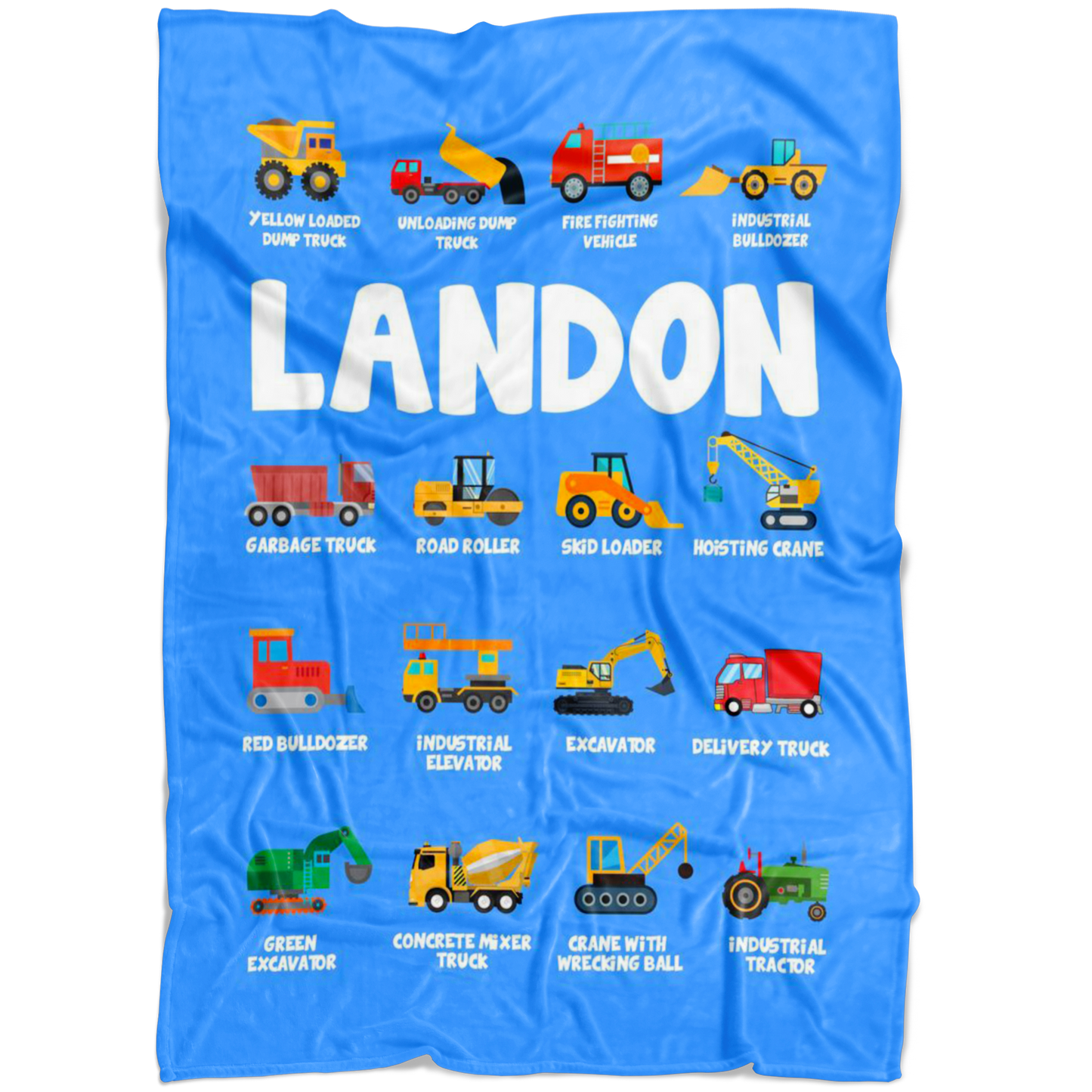 LANDON Construction Blanket Blue