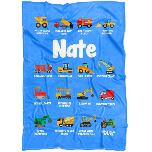 Nate Construction Blanket Blue