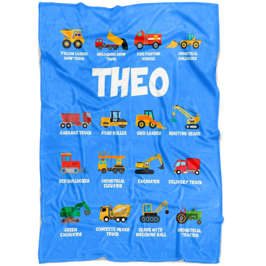 Theo Construction Blanket Blue