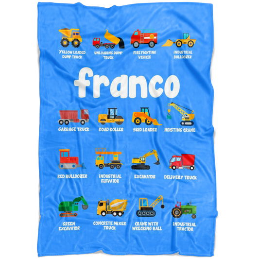 franco Construction Blanket Blue