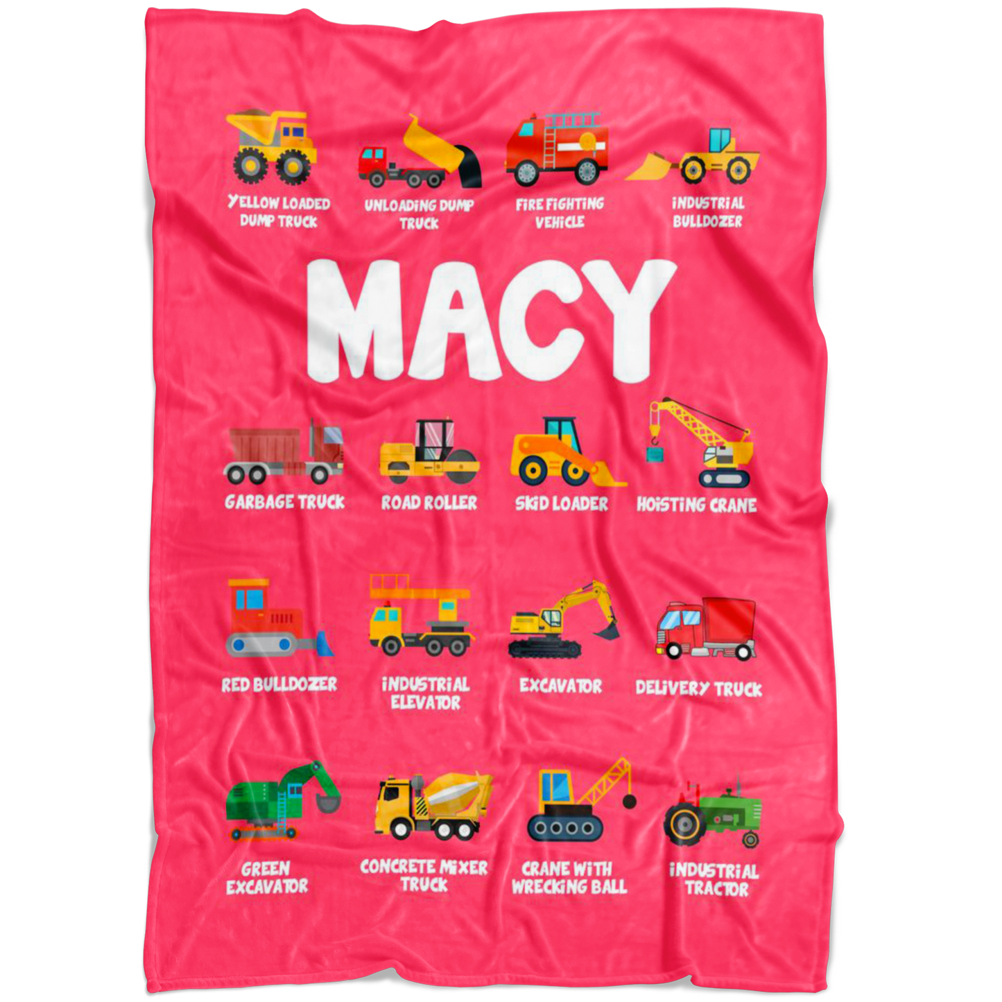 MACY Construction Blanket Pink