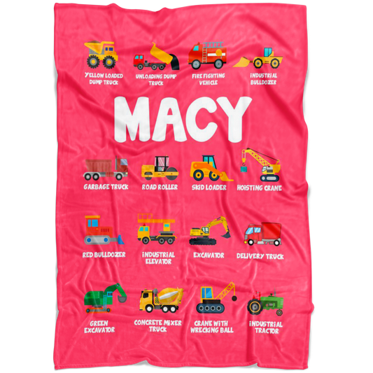 MACY Construction Blanket Pink
