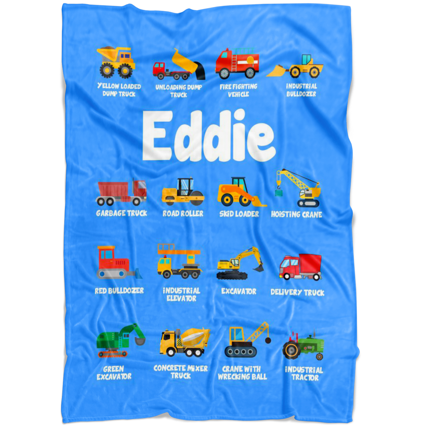 Eddie Construction Blanket Blue