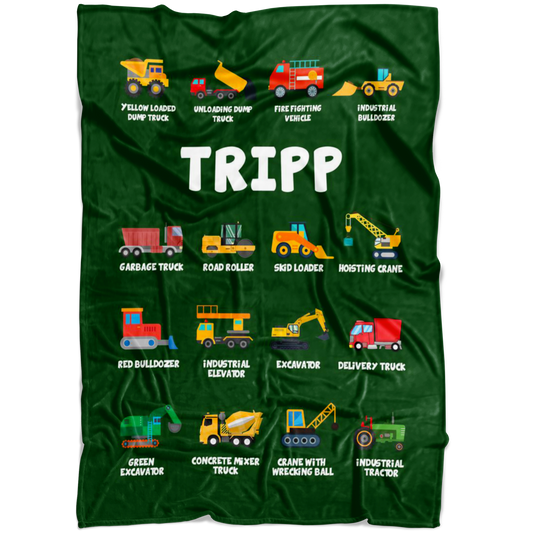 Tripp Construction Blanket Green