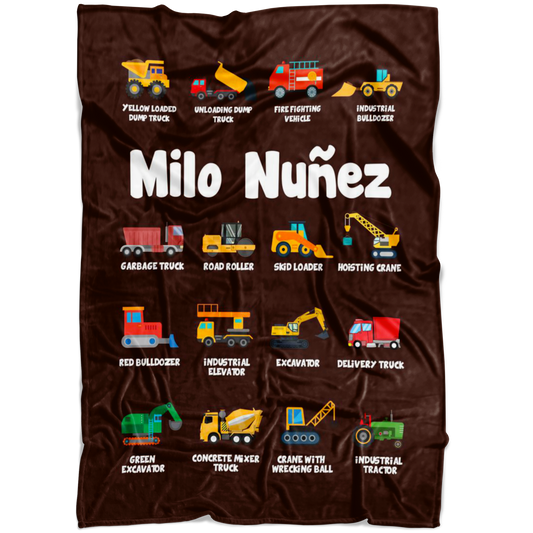 Milo Nuñez Construction Blanket Brown