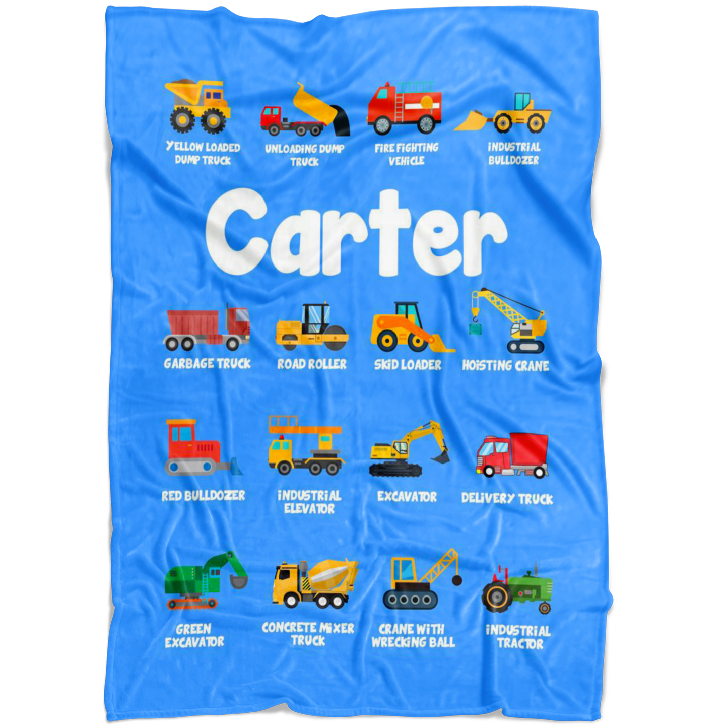 Carter Construction Blanket Blue