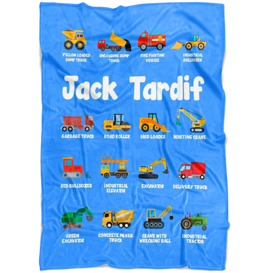 Jack Tardif Construction Blanket Blue