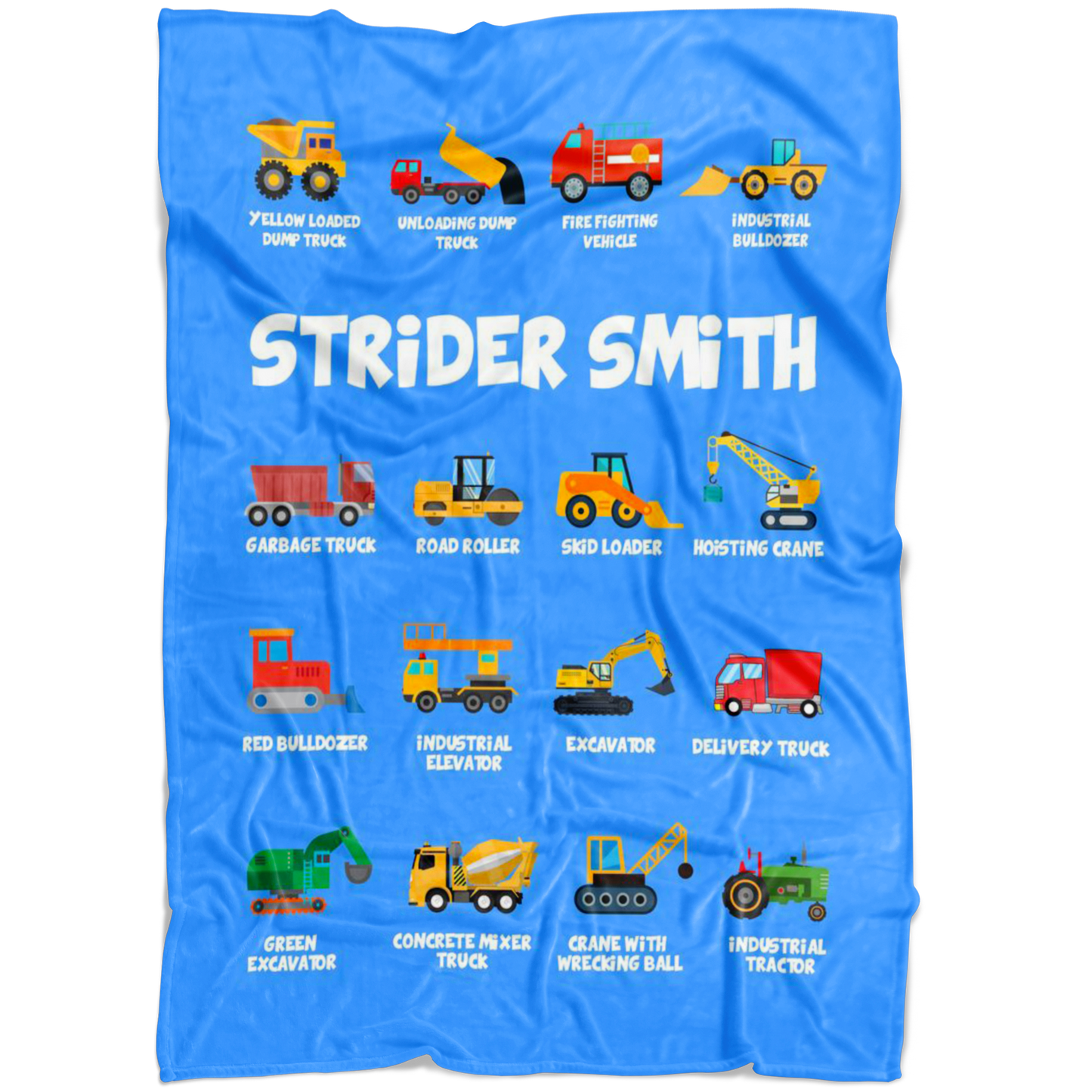 Strider Smith Construction Blanket Blue