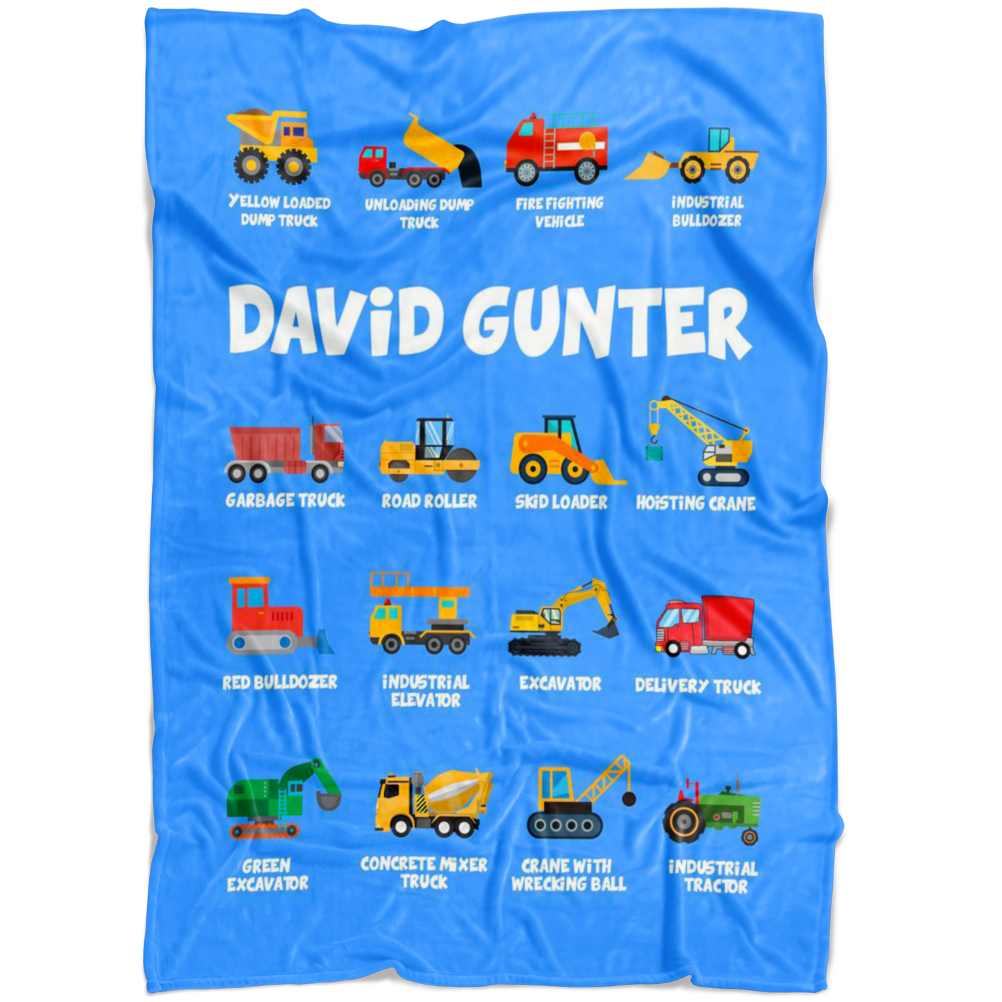 David Gunter Construction Blanket Blue