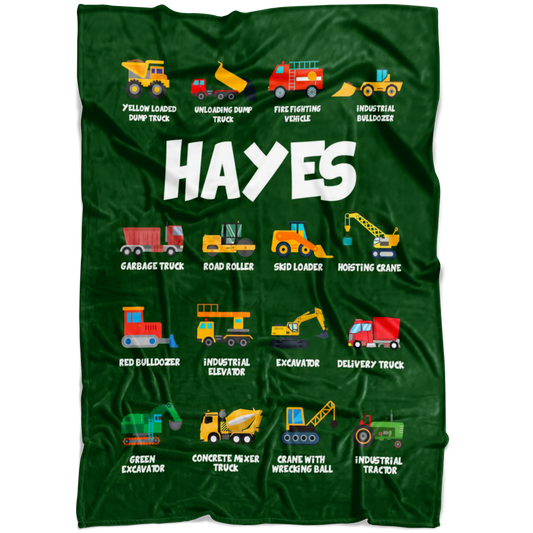 Hayes Construction Blanket Green