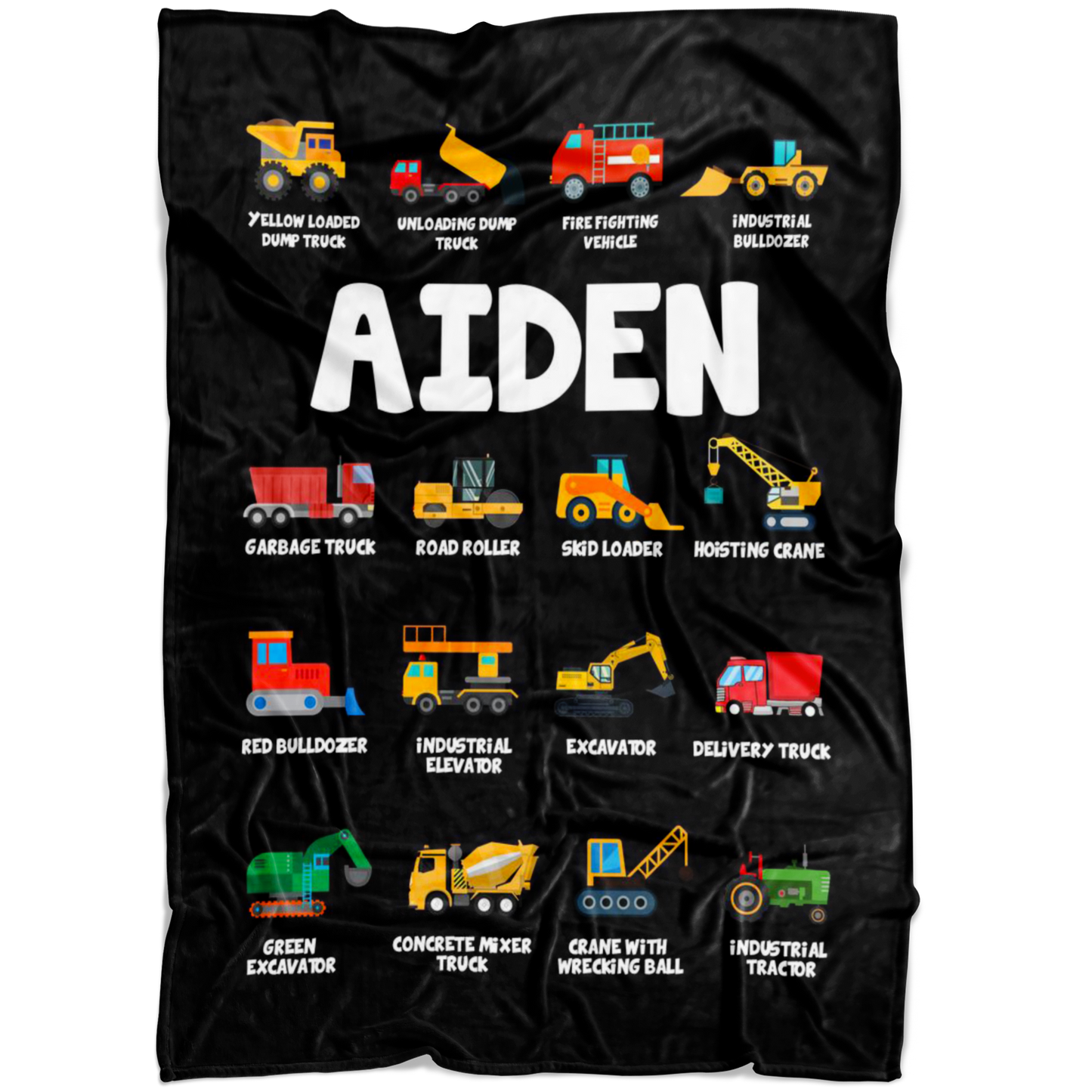 Aiden Construction Blanket Black