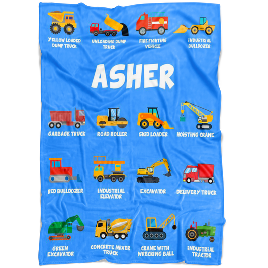 Asher Construction Blanket Blue