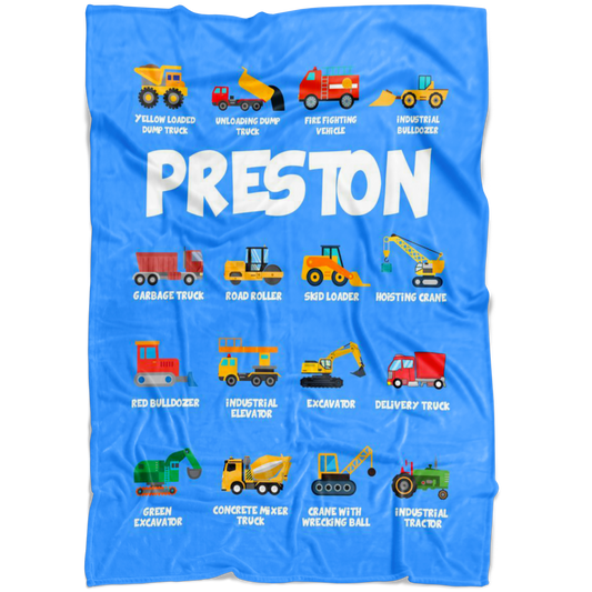 Preston Construction Blanket Blue