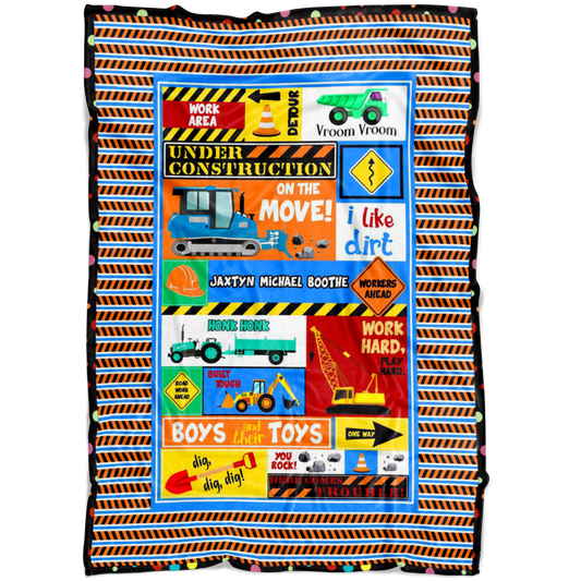 Jaxtyn Micheal Boothe Under Construction Blanket Style 1