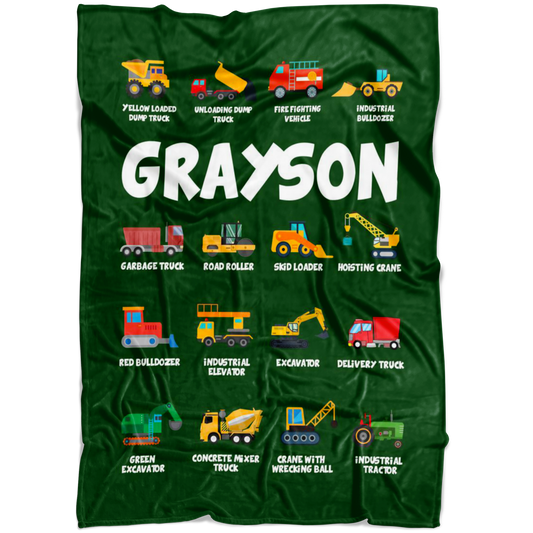 Grayson Construction Blanket Green