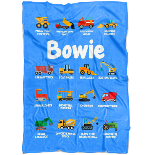 Bowie Construction Blanket Blue