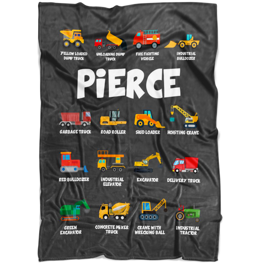 Pierce Construction Blanket Grey