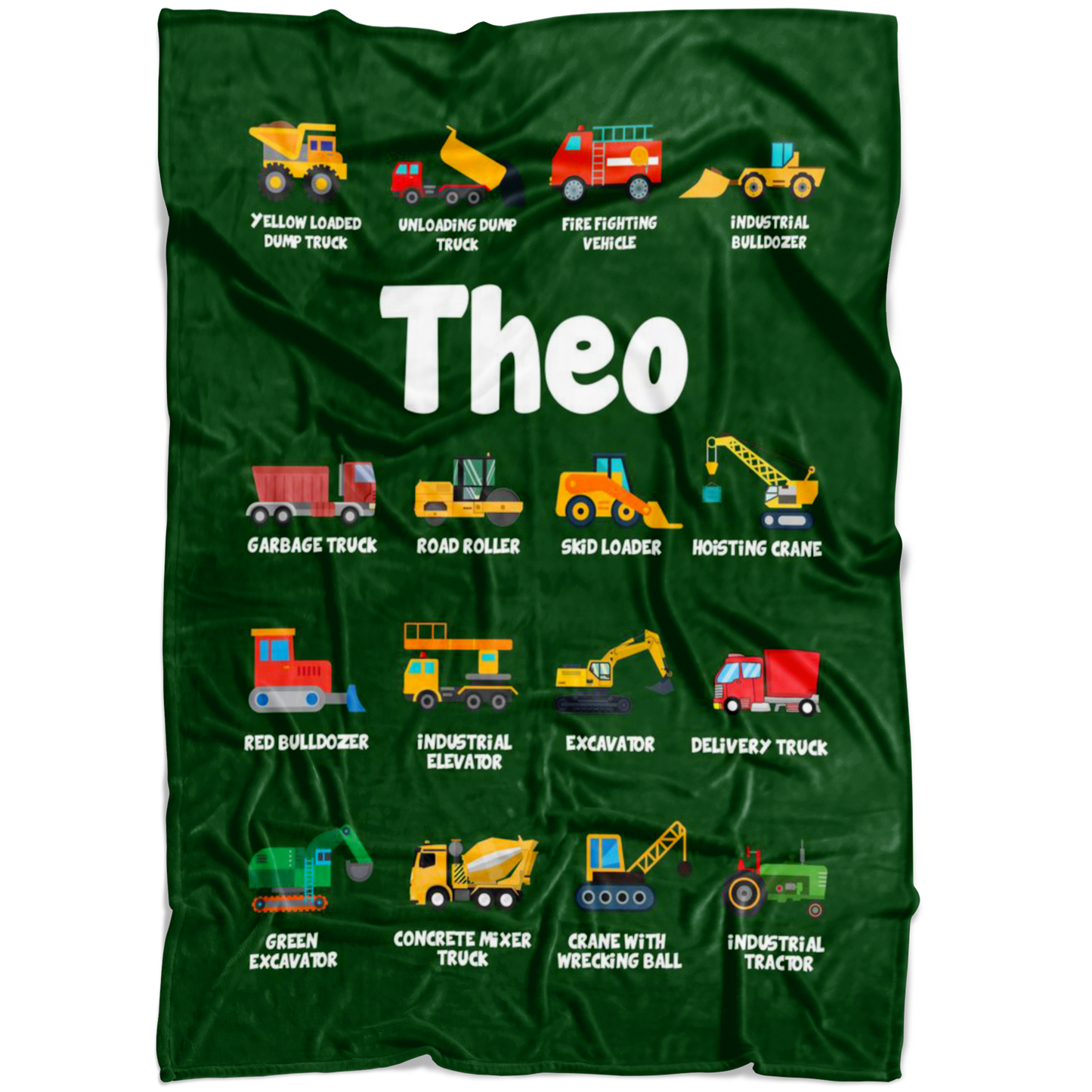 Theo Construction Blanket Green