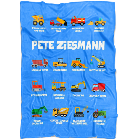 Pete Ziesmann Construction Blanket Blue