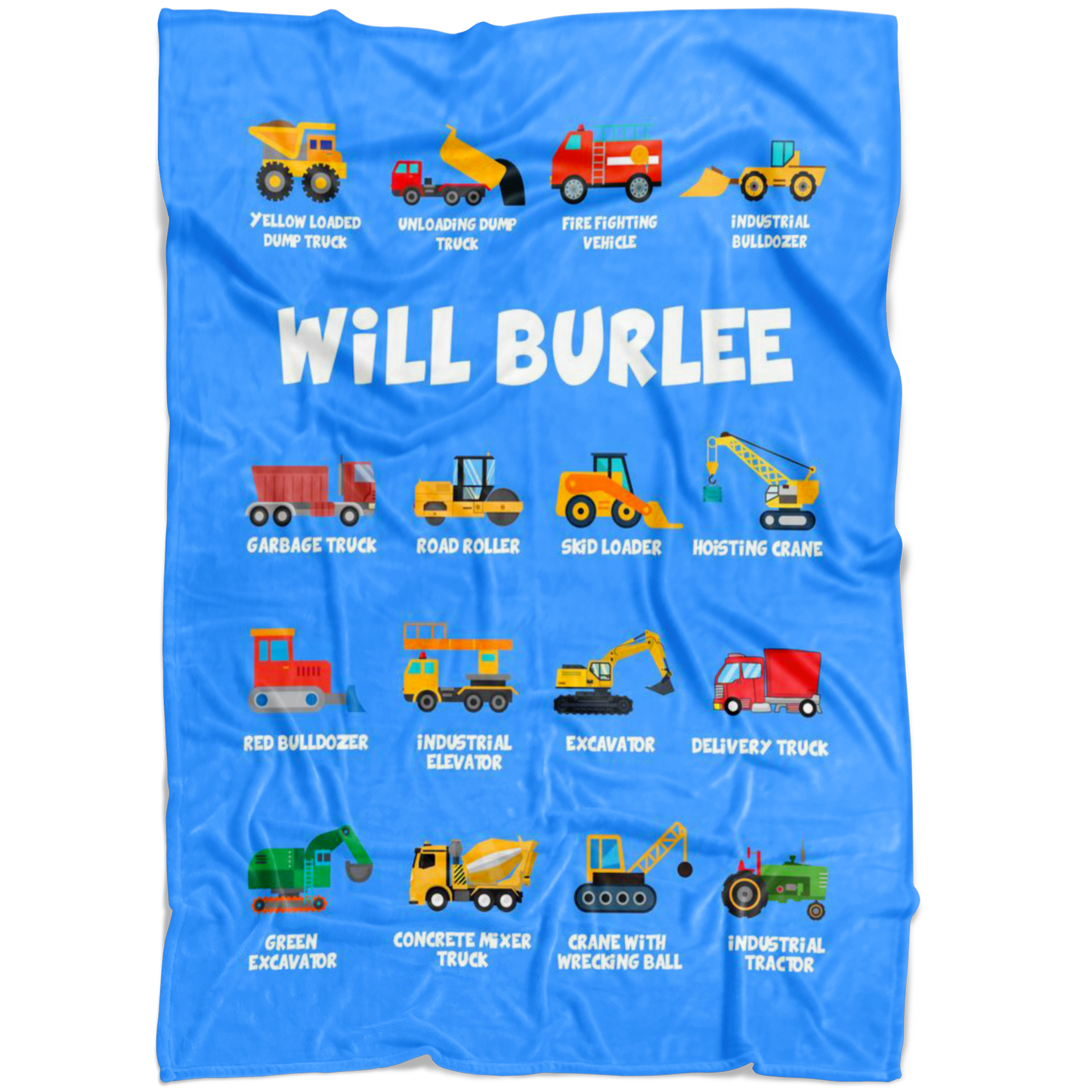 WILL BURLEE Construction Blanket Blue