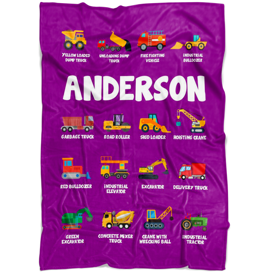 Anderson Construction Blanket Purple