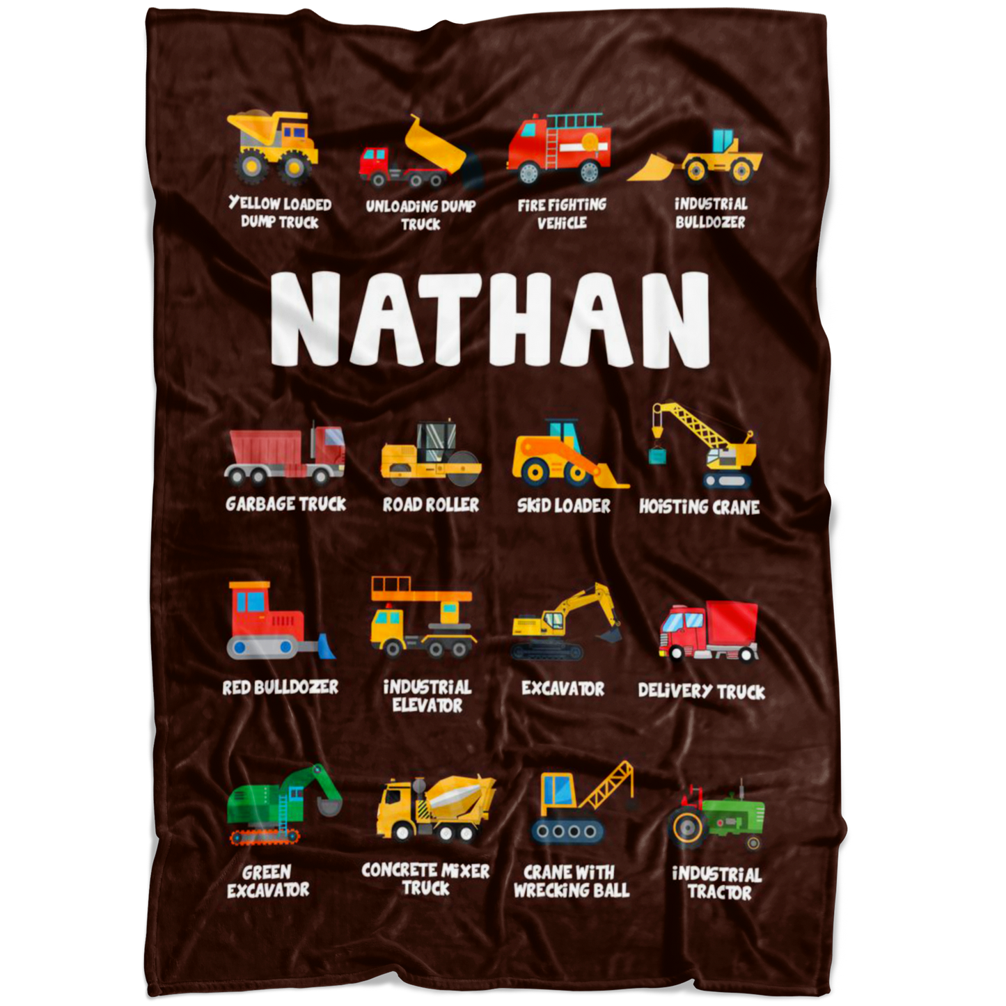 Nathan Construction Blanket Brown