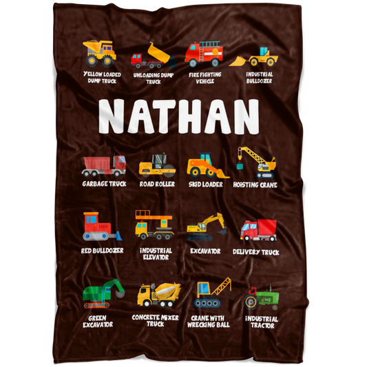 Nathan Construction Blanket Brown