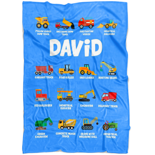 David Construction Blanket Blue