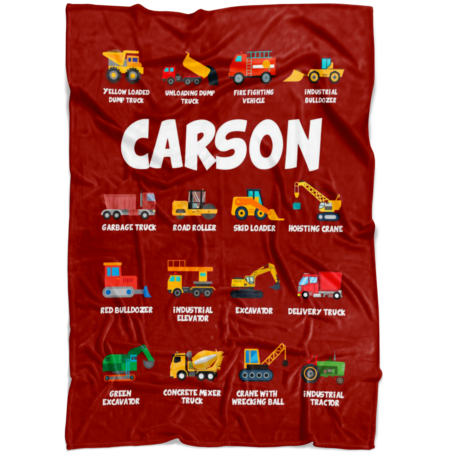 Carson Construction Blanket Red