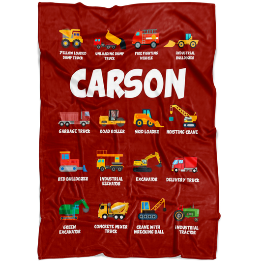 Carson Construction Blanket Red