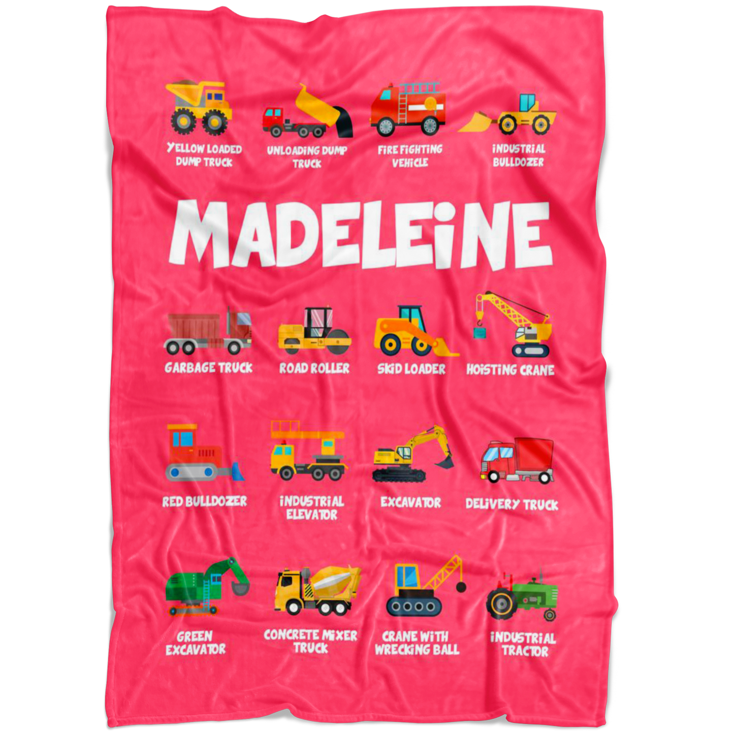 Madeleine Construction Blanket Pink