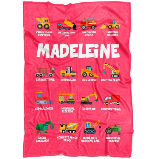 Madeleine Construction Blanket Pink