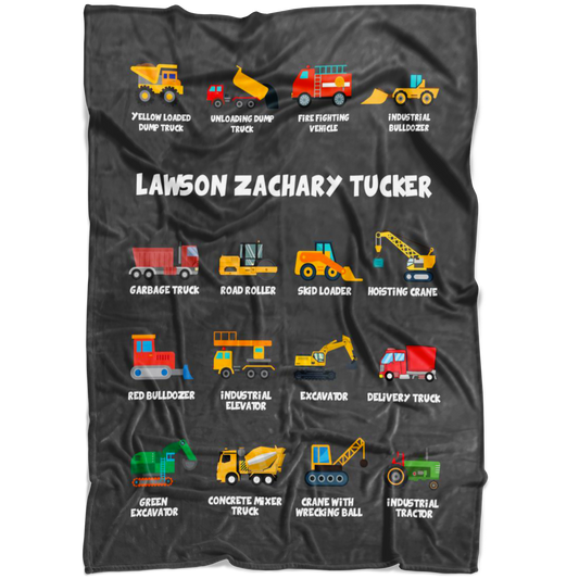 Lawson Zachary Tucker Construction Blanket Grey