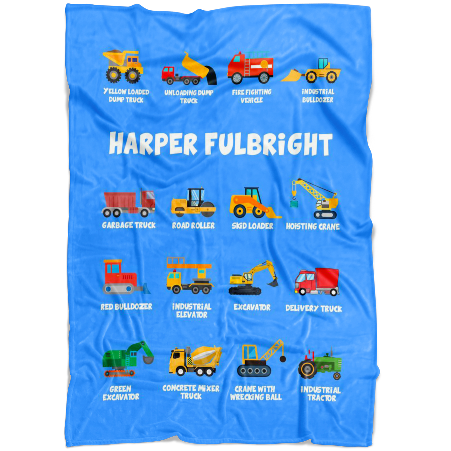 Harper Fulbright Construction Blanket Blue