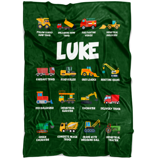 Luke Construction Blanket Green