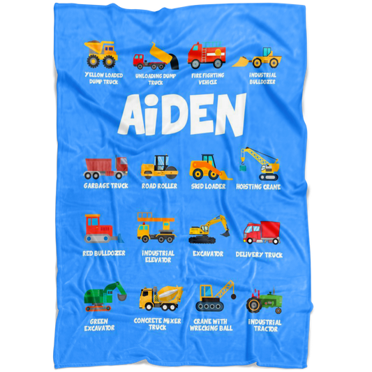 Aiden Construction Blanket Blue