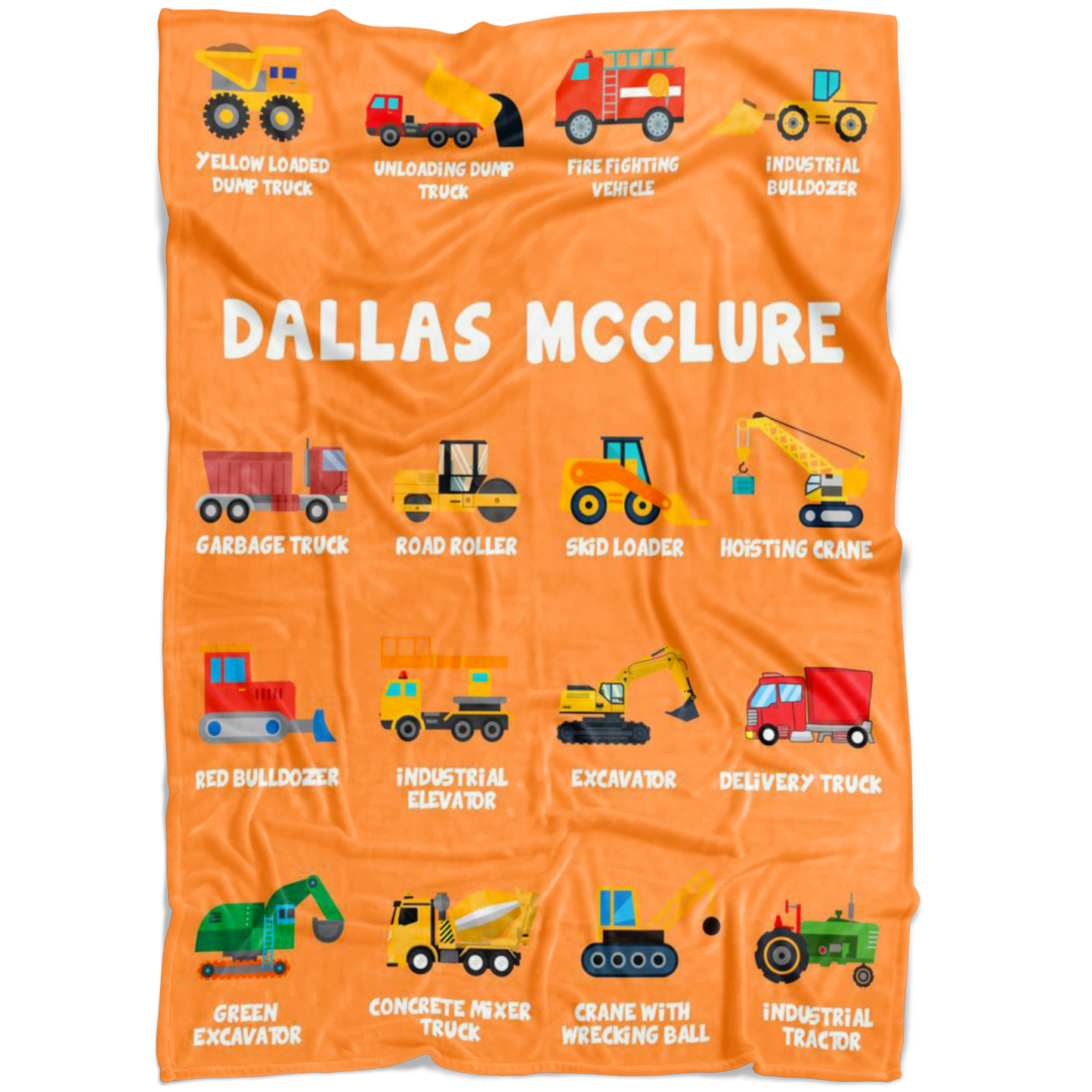 Dallas McClure Construction Blanket Orange