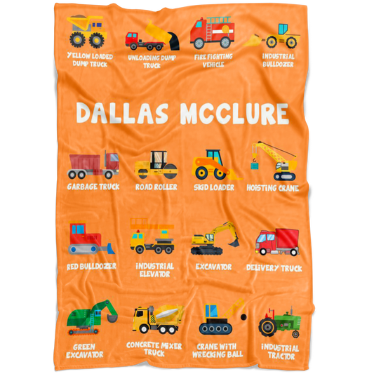 Dallas McClure Construction Blanket Orange