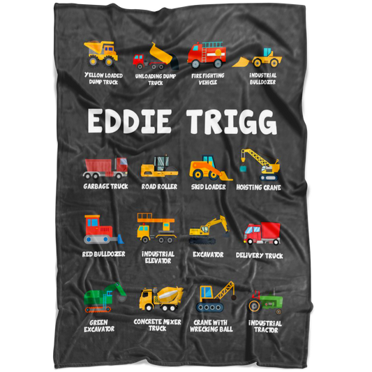 Eddie Trigg Construction Blanket Grey