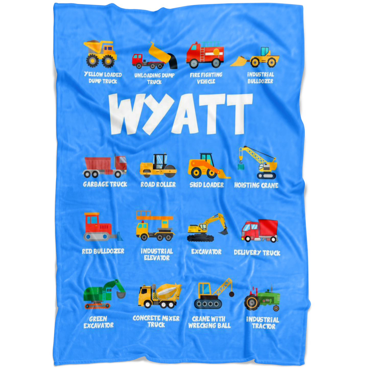 Wyatt Construction Blanket Blue