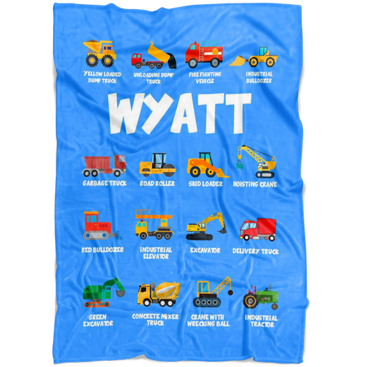 Wyatt Construction Blanket Blue