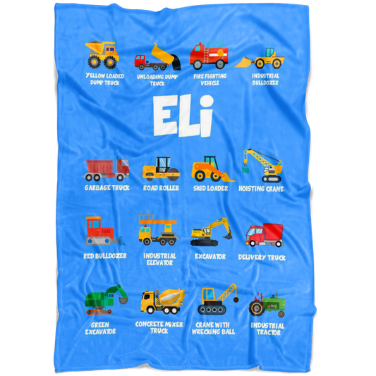 Eli Construction Blanket Blue
