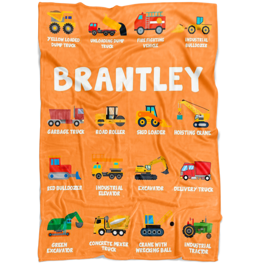 Brantley Construction Blanket Orange