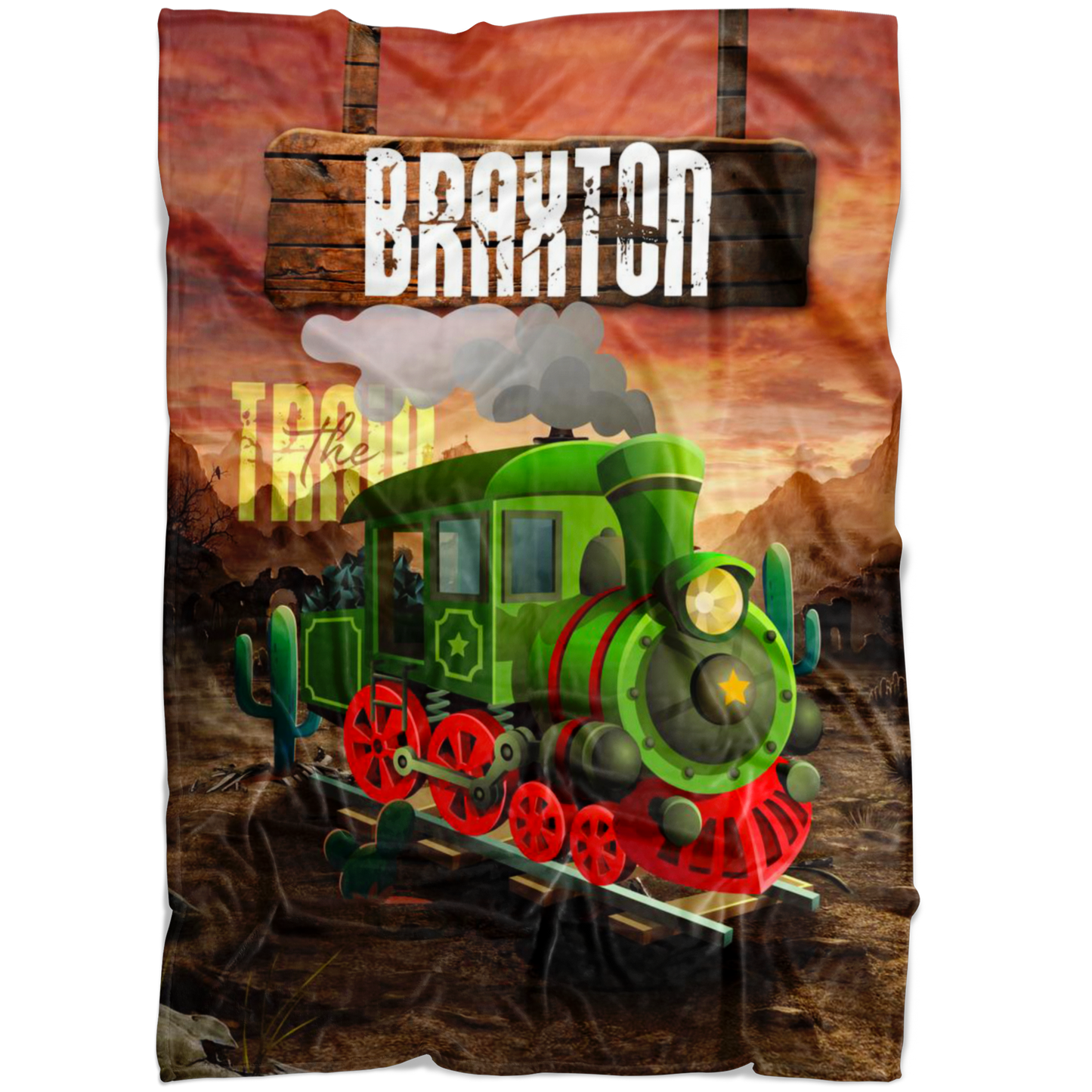 Braxton Train Blanket