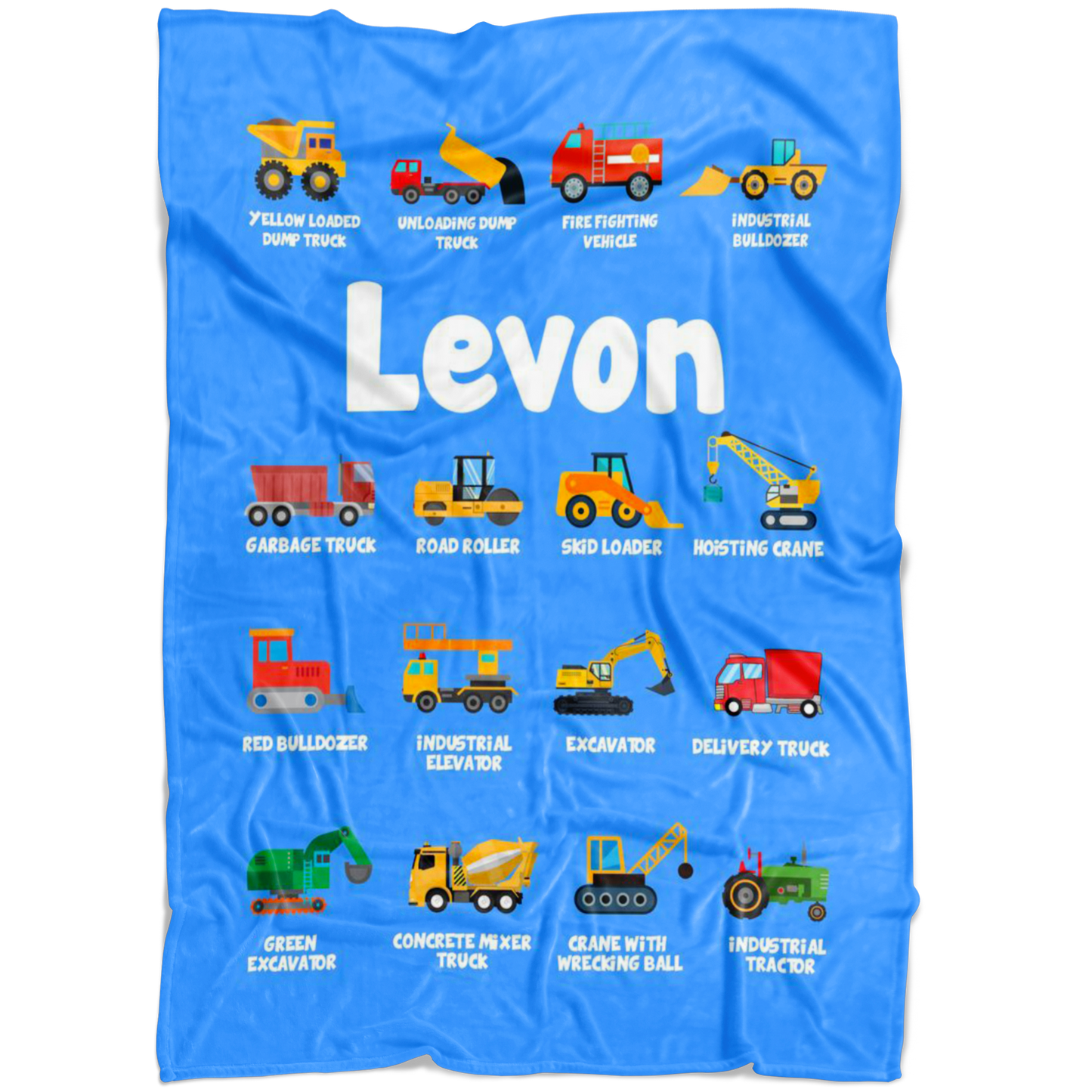 Levon Construction Blanket Blue