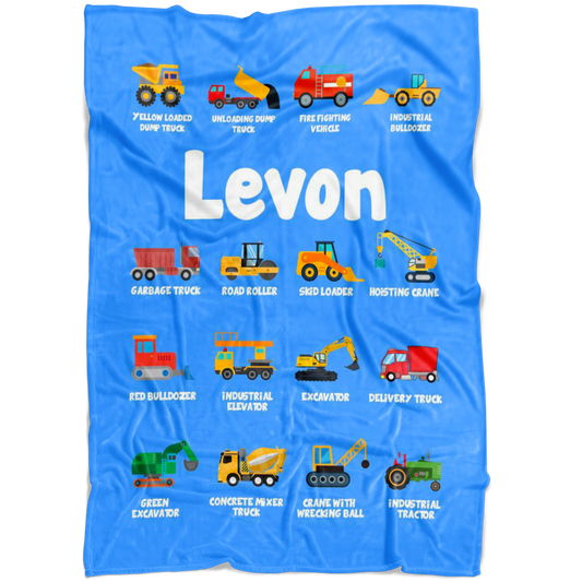 Levon Construction Blanket Blue