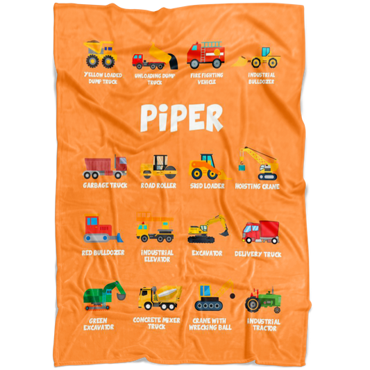 Piper Construction Blanket Orange