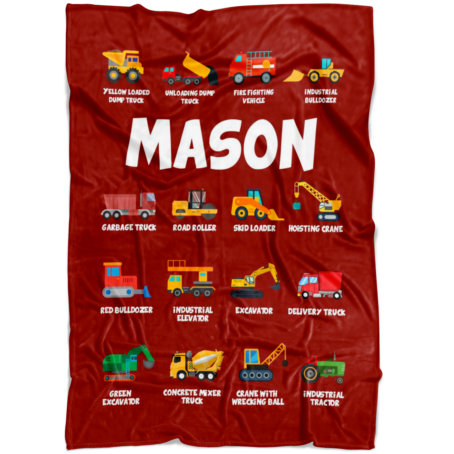 Mason Construction Blanket Red