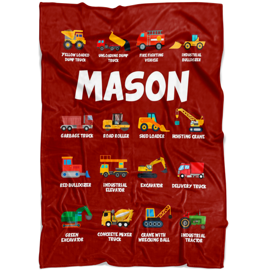 Mason Construction Blanket Red