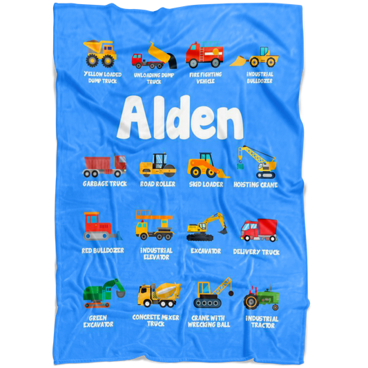 Alden Construction Blanket Blue